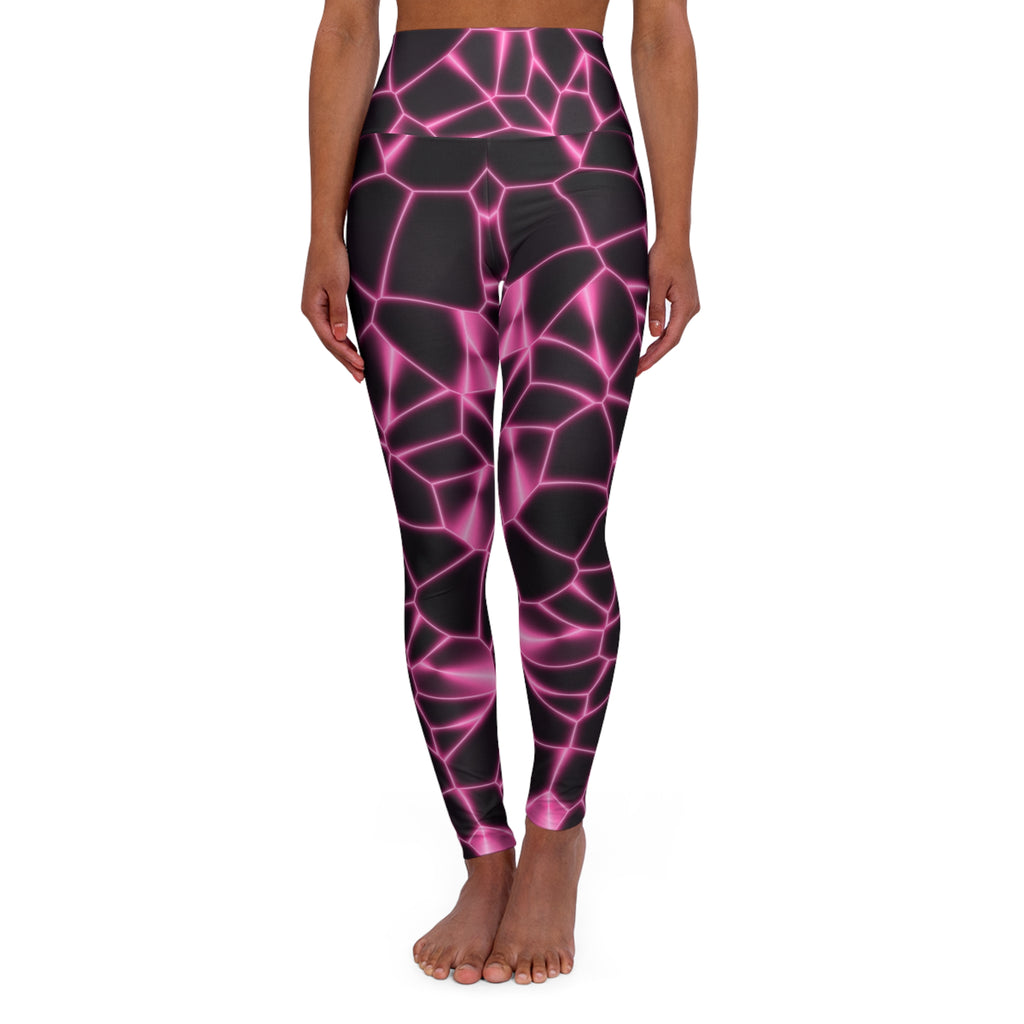 Rose Magma High-Waisted Yoga Leggings