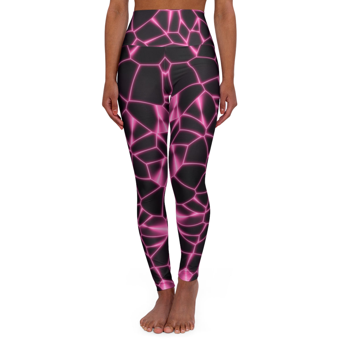 Rose Magma High-Waisted Yoga Leggings