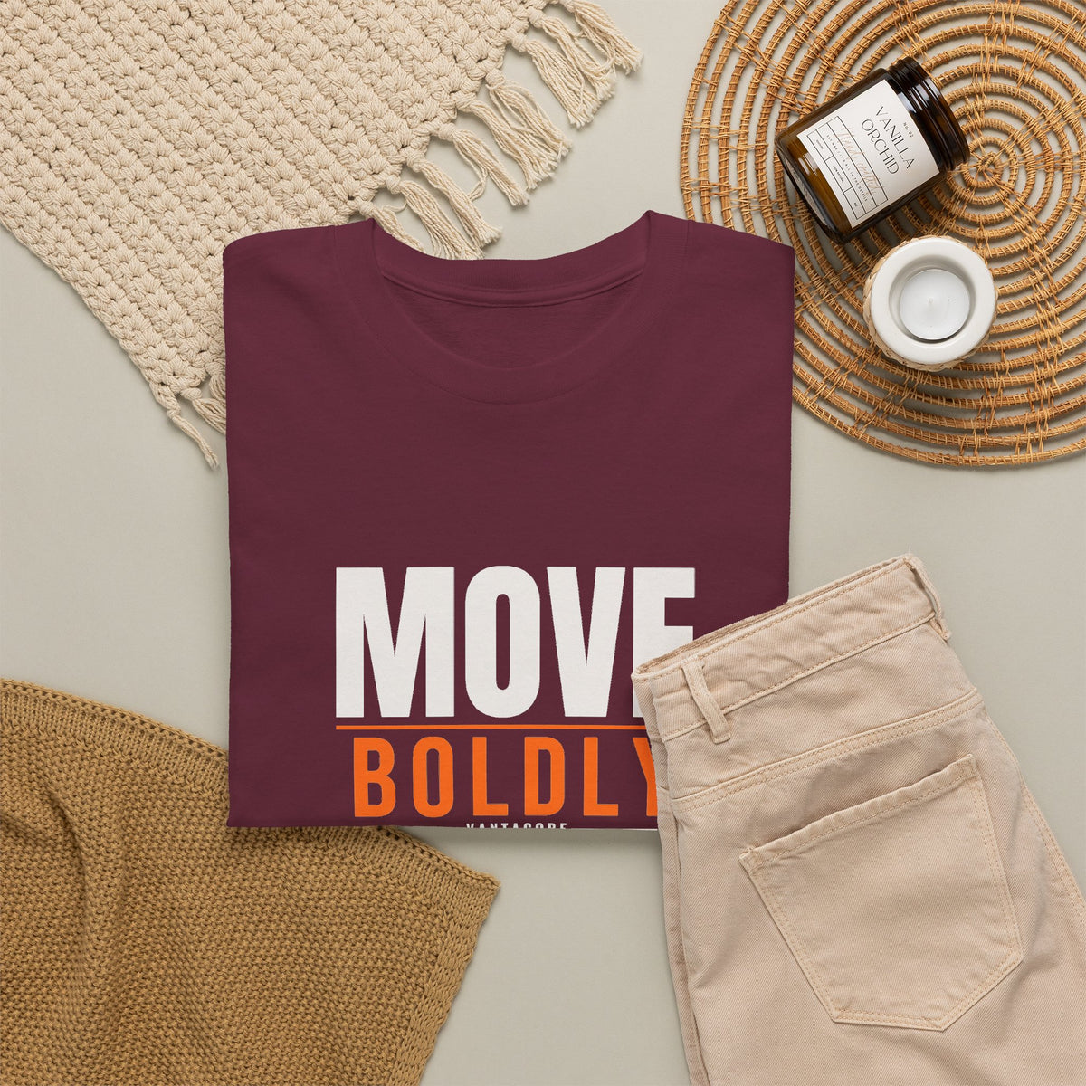 Move Boldly | Men's Graphic Gym T-Shirt