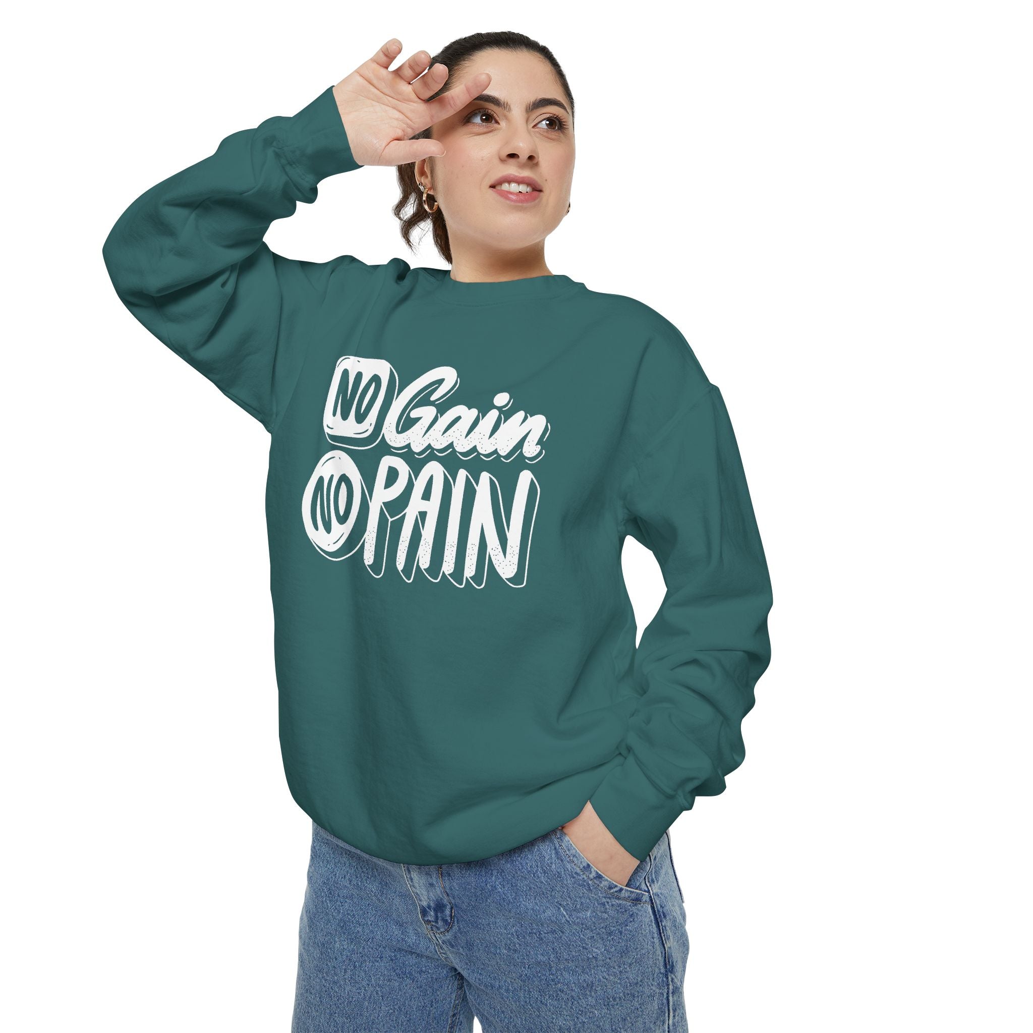 No Gain No Pain Sweatshirt | Motivational Fitness Crewneck