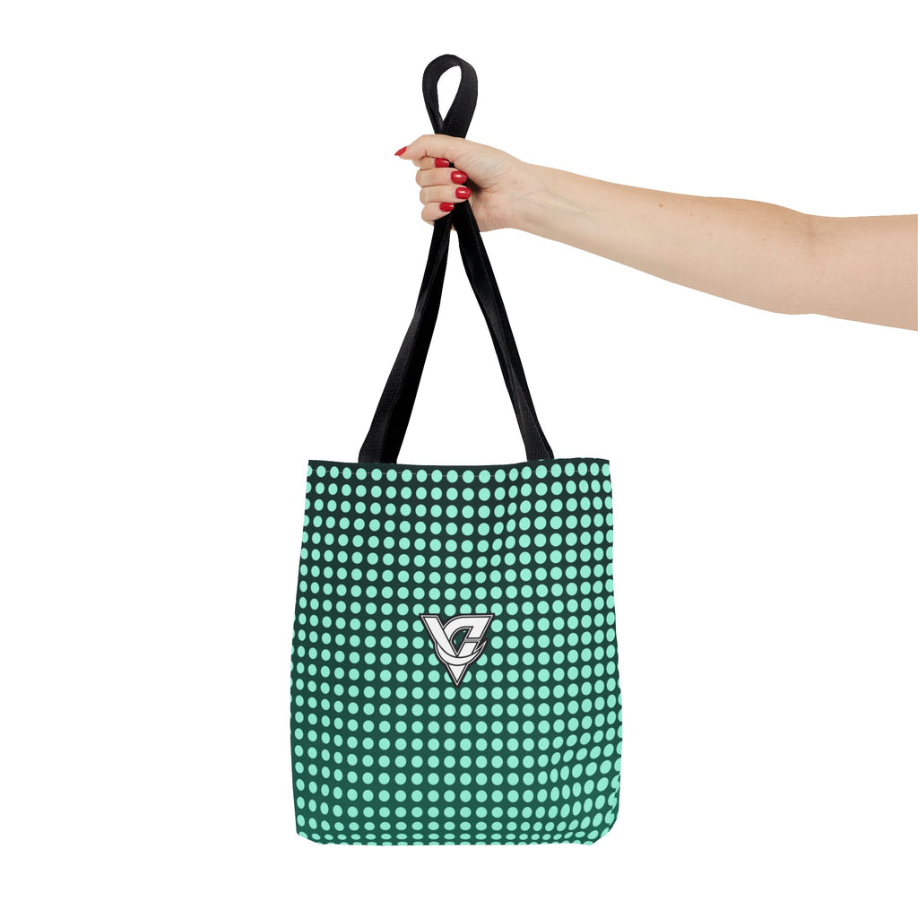 Mint Halftone Tote Bag — All-Over Print Gym & Everyday Tote