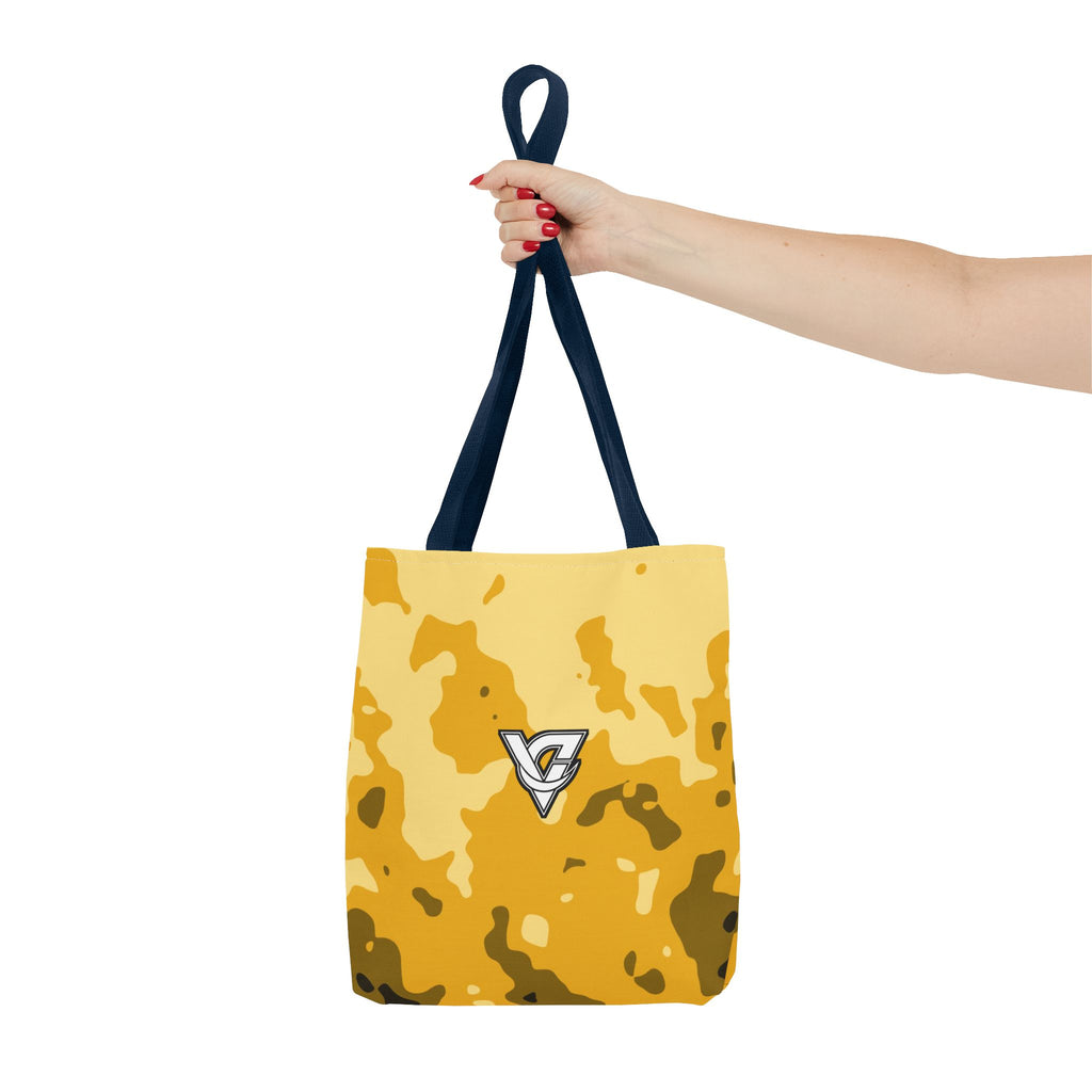 Mustard Magma Tote Bag — All-Over Print Gym & Everyday Tote
