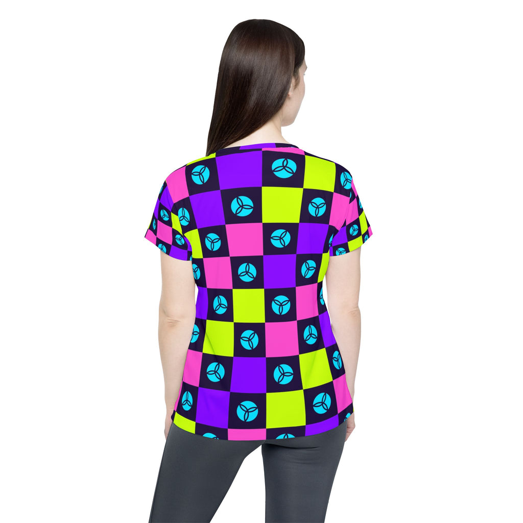 Volleyball Violet Volt Checker Drive Women's Sports Jersey