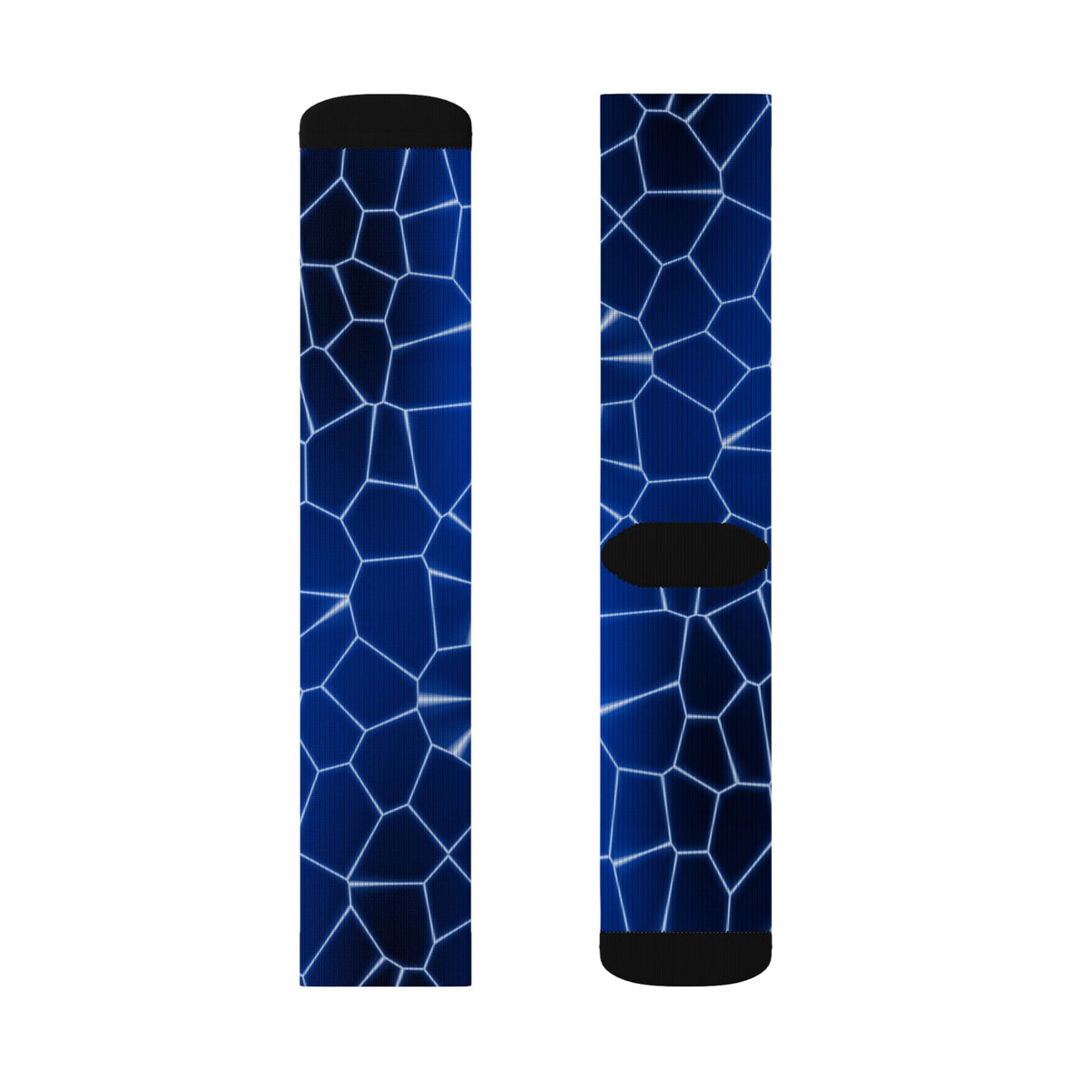 Cobalt Rift Athletic Crew Socks