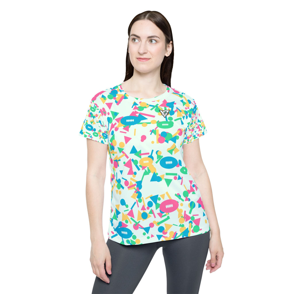 Football Mint Sorbet Confetti Pop Women's Sports Jersey