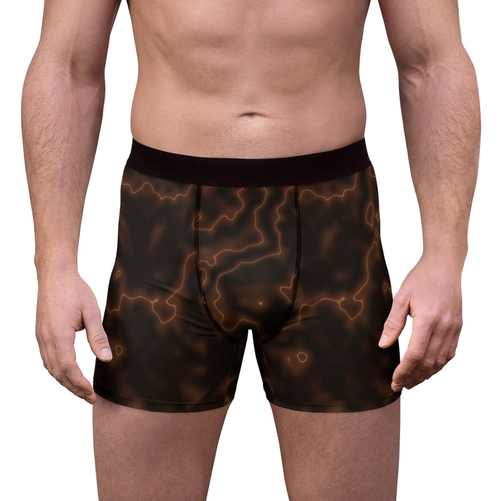 Chestnut Marble Men's Boxer Briefs — Performance Underwear