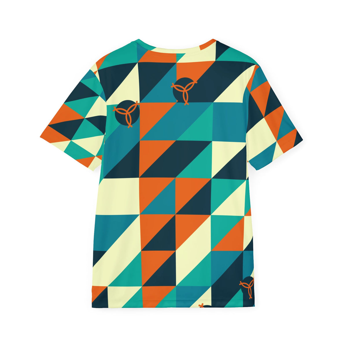 Volleyball Peacock Prism Block Men's Sports Jersey