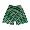 Men's Jungle Hex Grid Athletic Sports Shorts