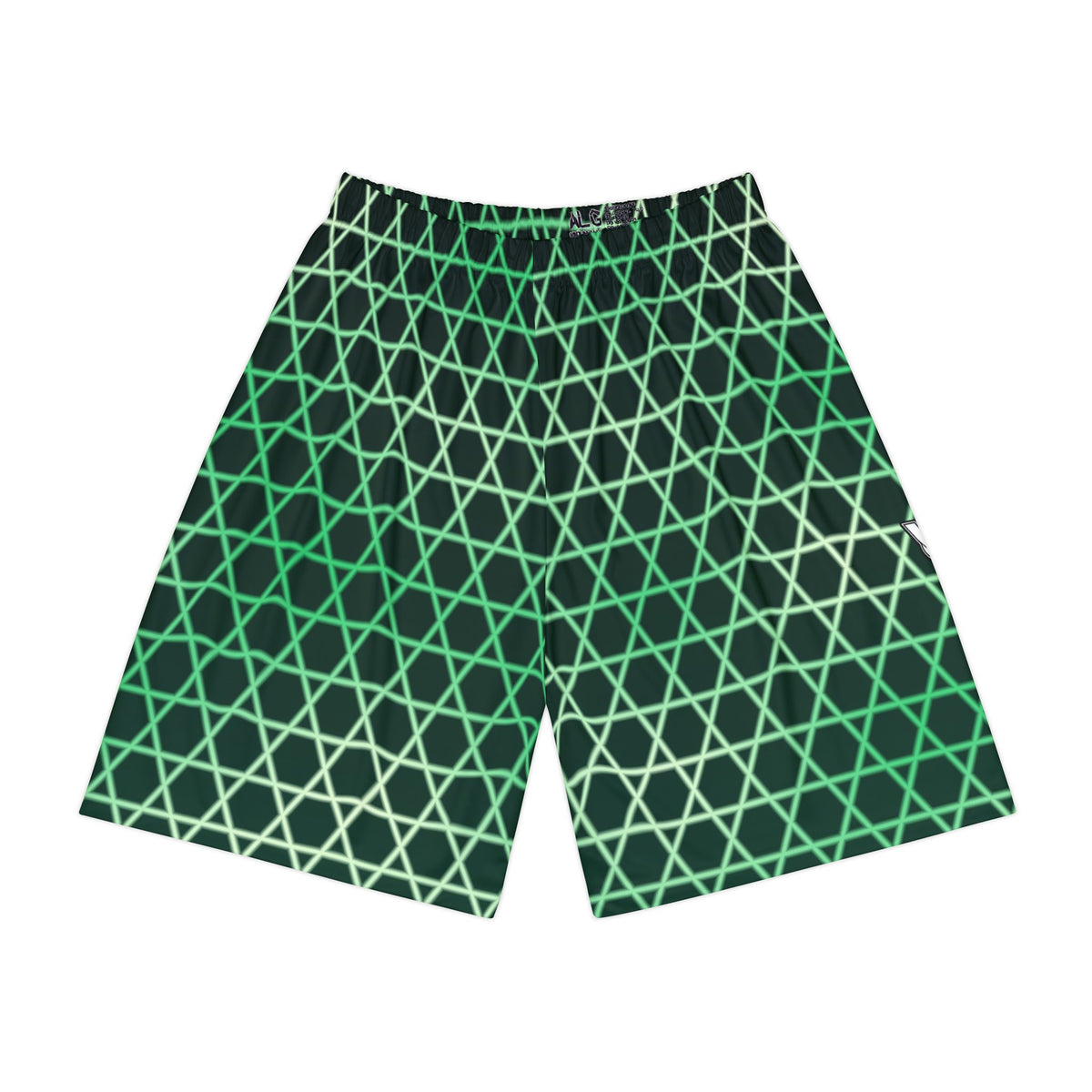 Men's Jungle Hex Grid Athletic Sports Shorts