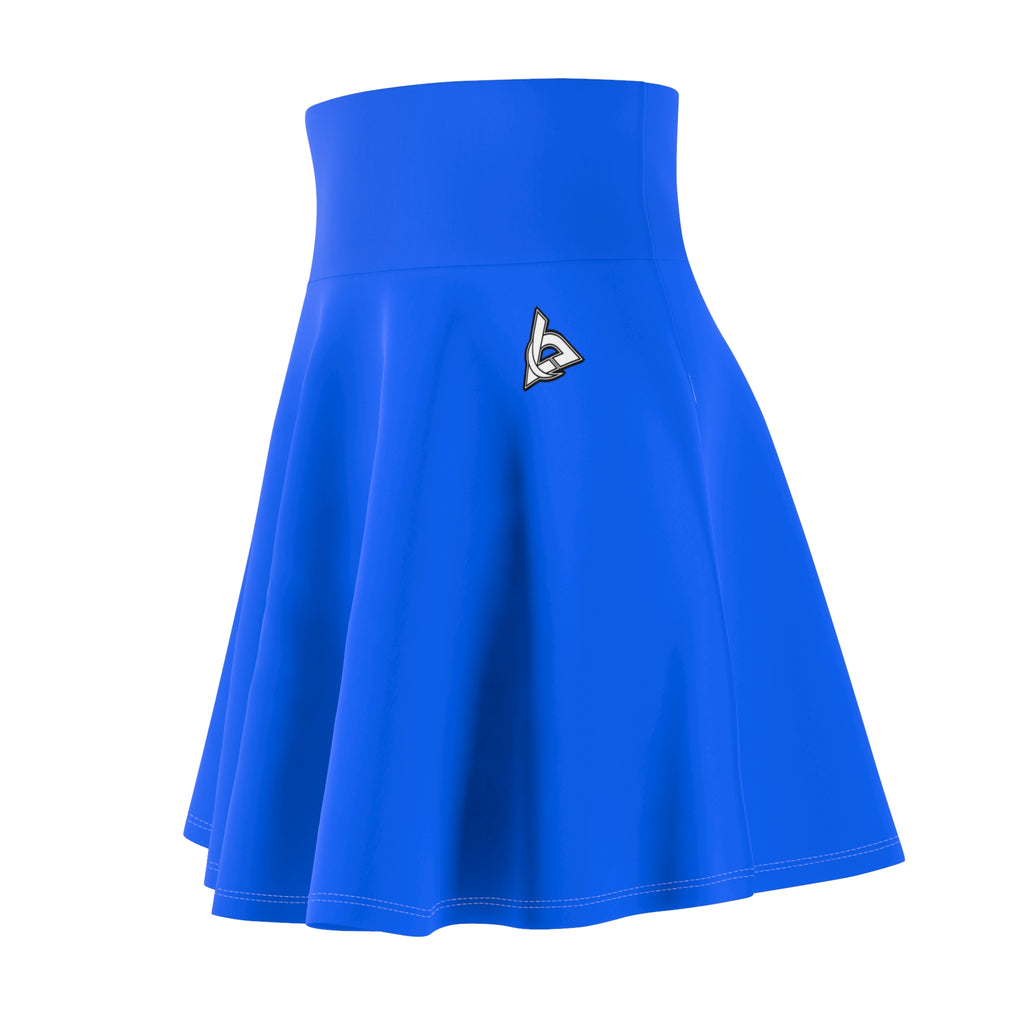 Vantacore Solid Electric Blue Women's Athletic Skater Skirt