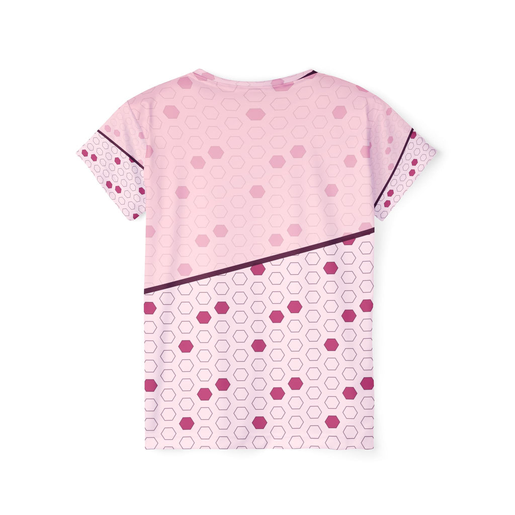 Soccer Blush Rose Hex Pitch Women's Sports Jersey