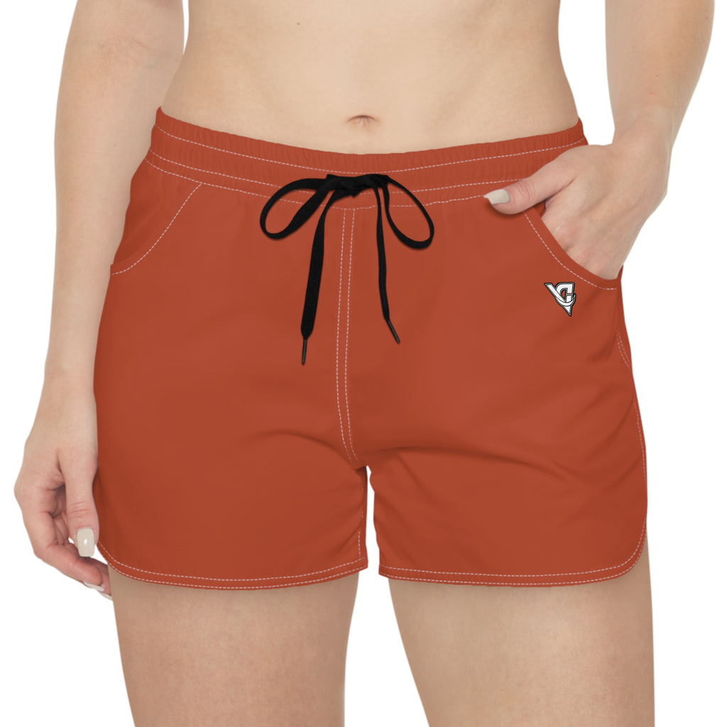 Women's Multipurpose Athletic Shorts with Pockets | Rust Essential