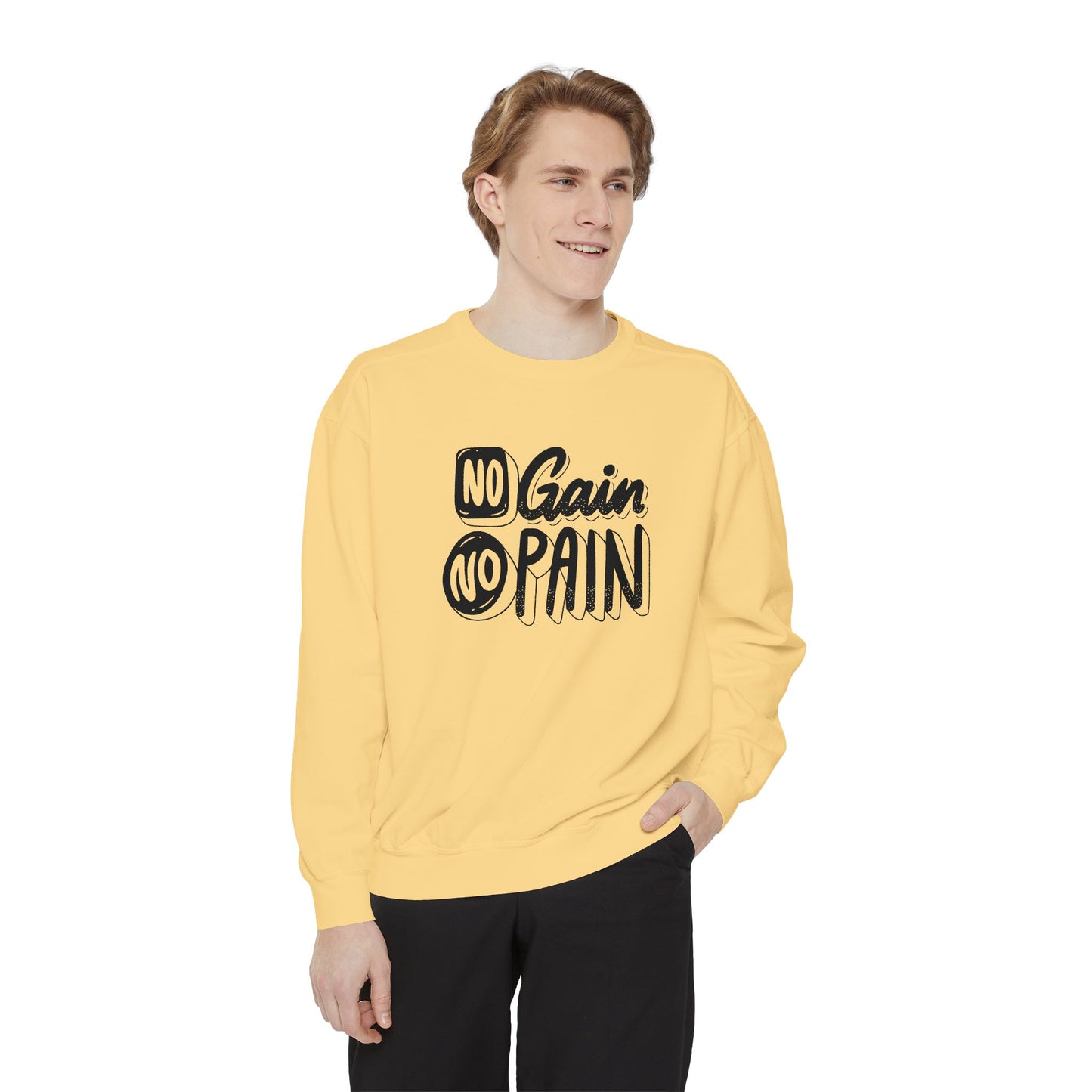No Gain No Pain Sweatshirt | Motivational Fitness Crewneck