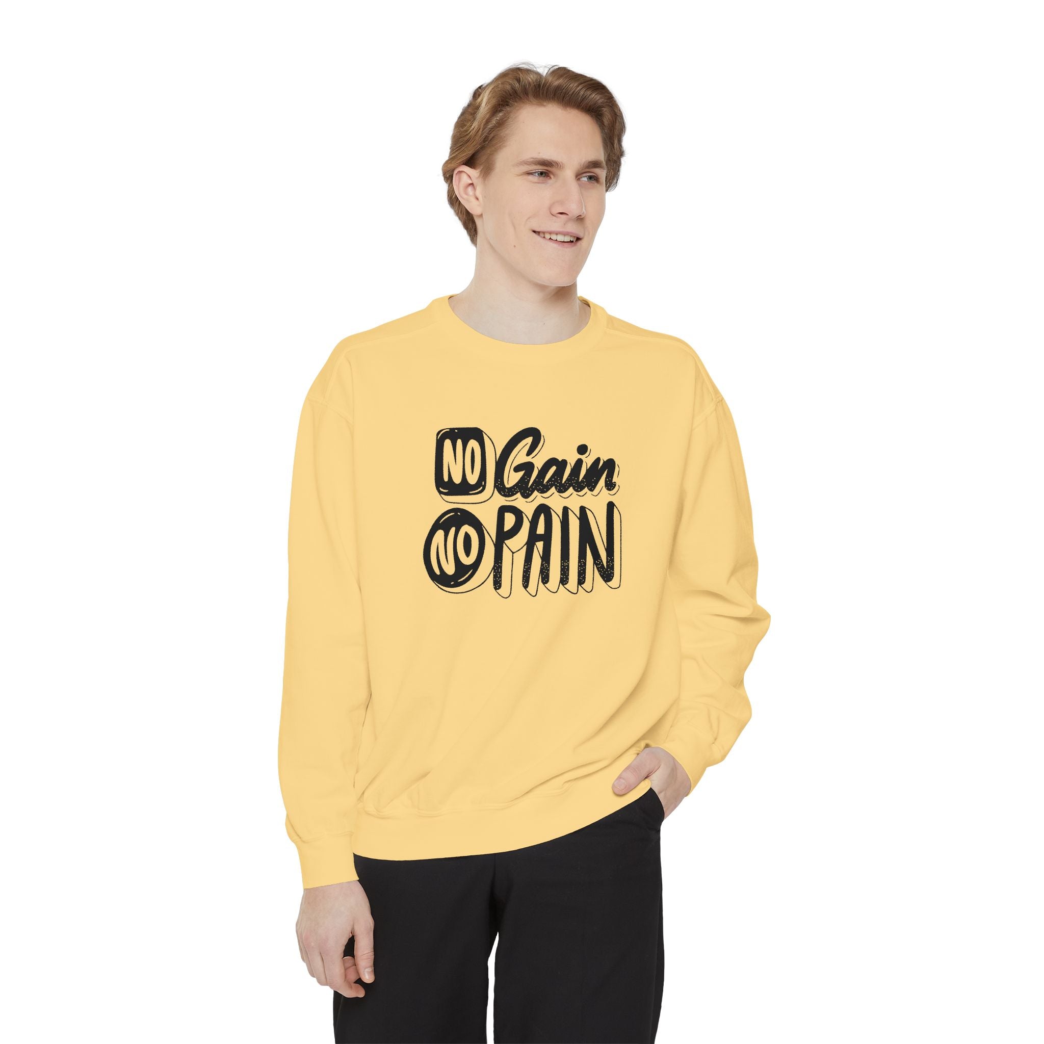 No Gain No Pain Sweatshirt | Motivational Fitness Crewneck
