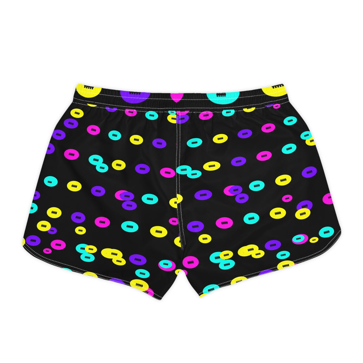 Football Midnight Neon Icon Storm Women's Athletic Shorts with Pockets