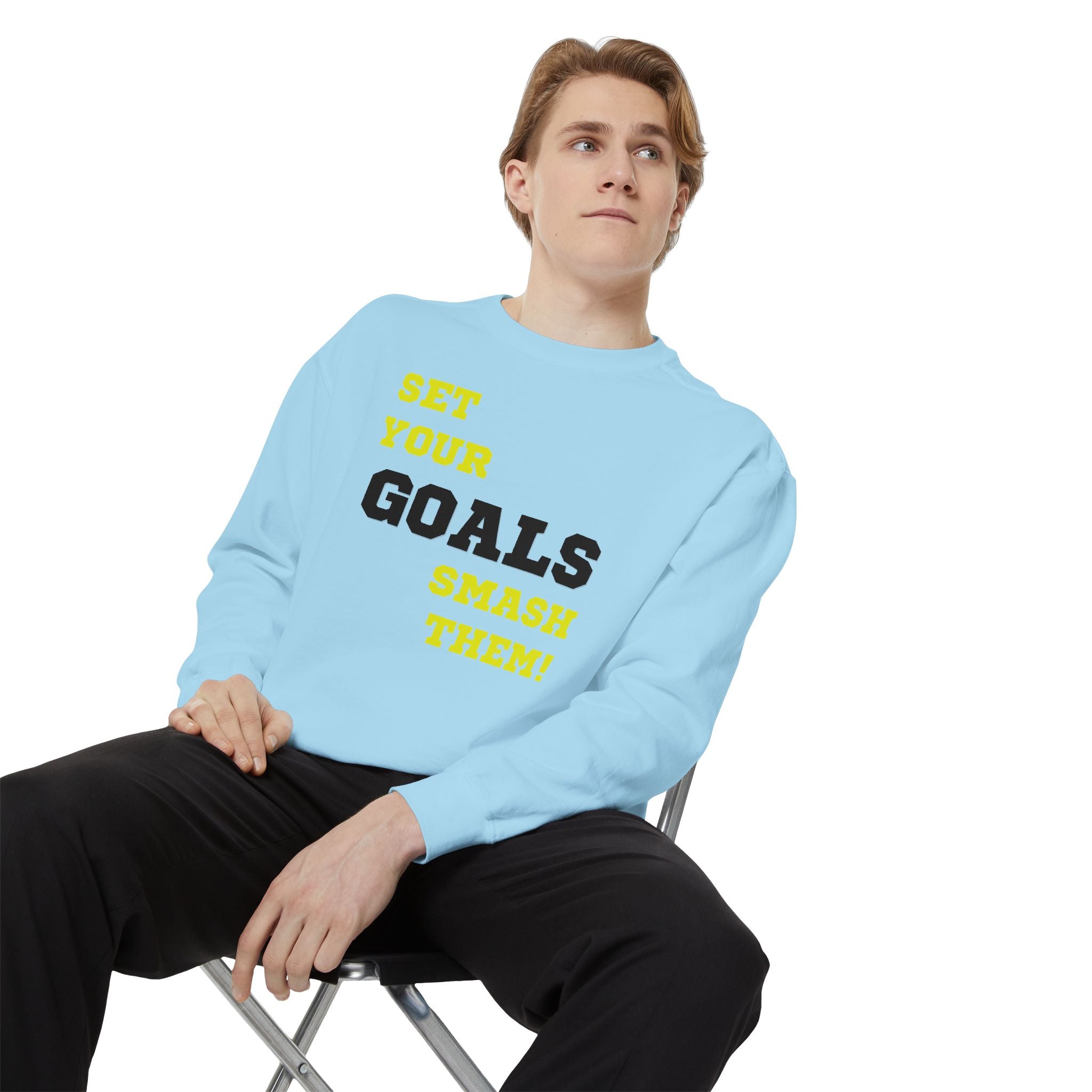 Set Goals | Motivational Crewneck Sweatshirt