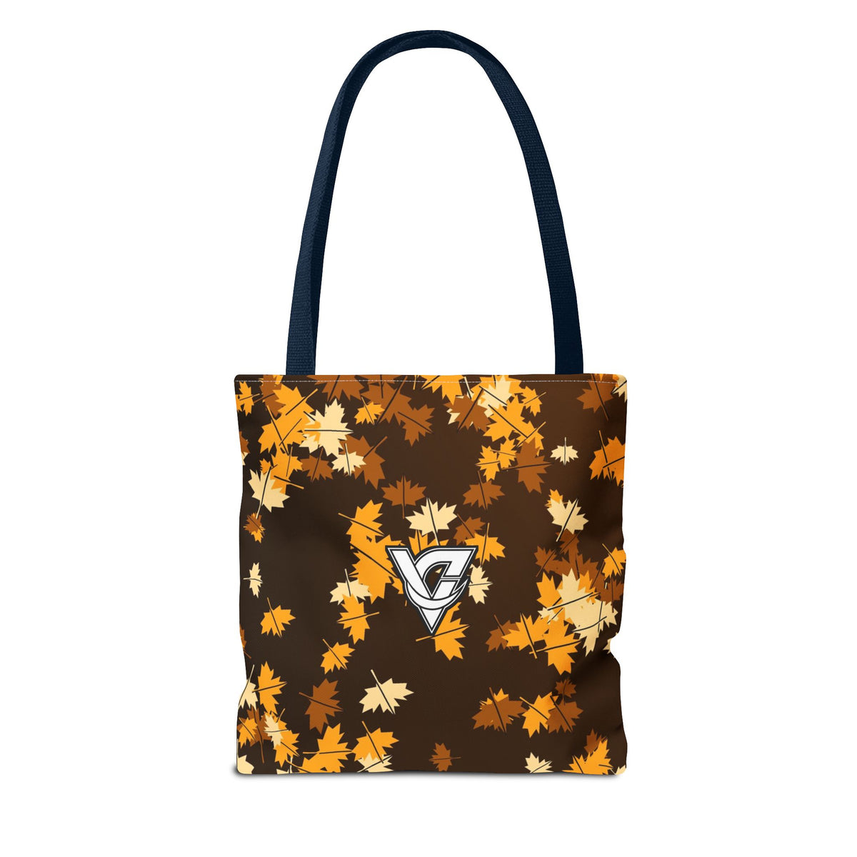Amber Falling Leaves Tote Bag — All-Over Print Gym & Everyday Tote