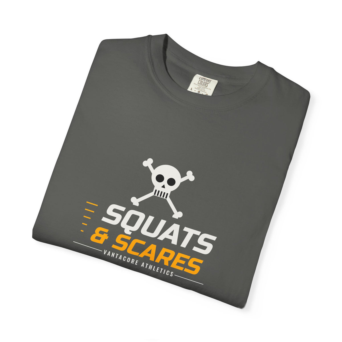 Squats & Scares | Women's Halloween Garment-Dyed Graphic Tee