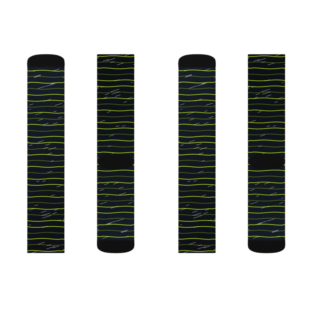 Running Volt Night Pace Lanes Athletic Crew Socks