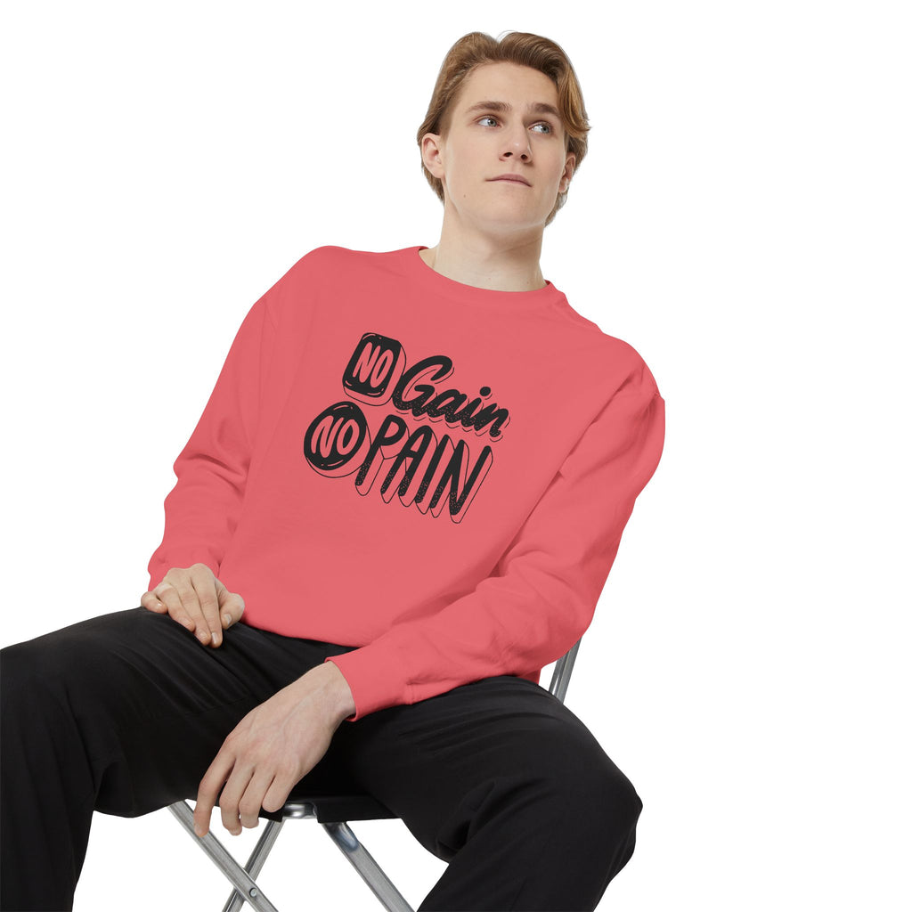 No Gain No Pain Sweatshirt | Motivational Fitness Crewneck