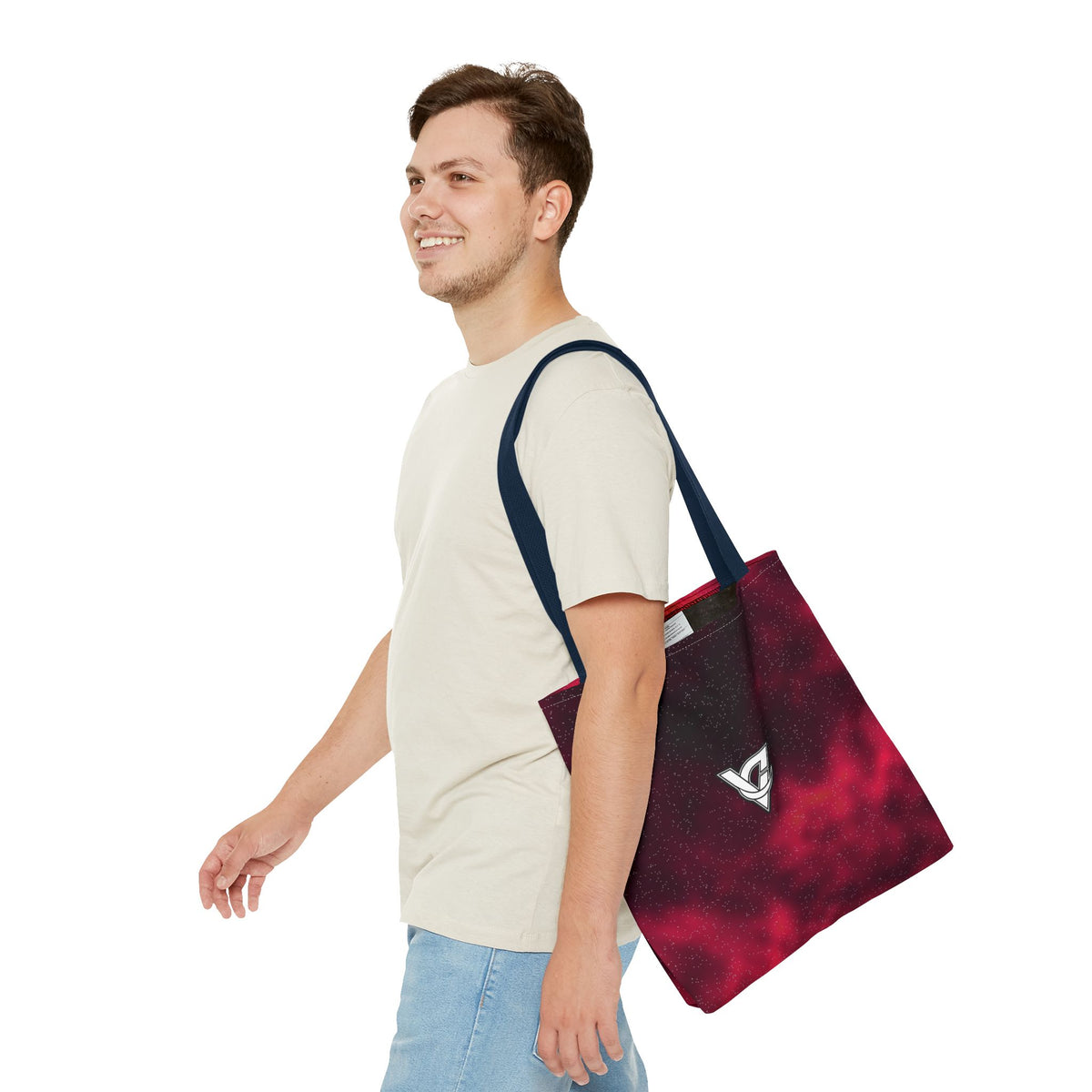 Infrared Galaxy Tote Bag — All-Over Print Gym & Everyday Tote