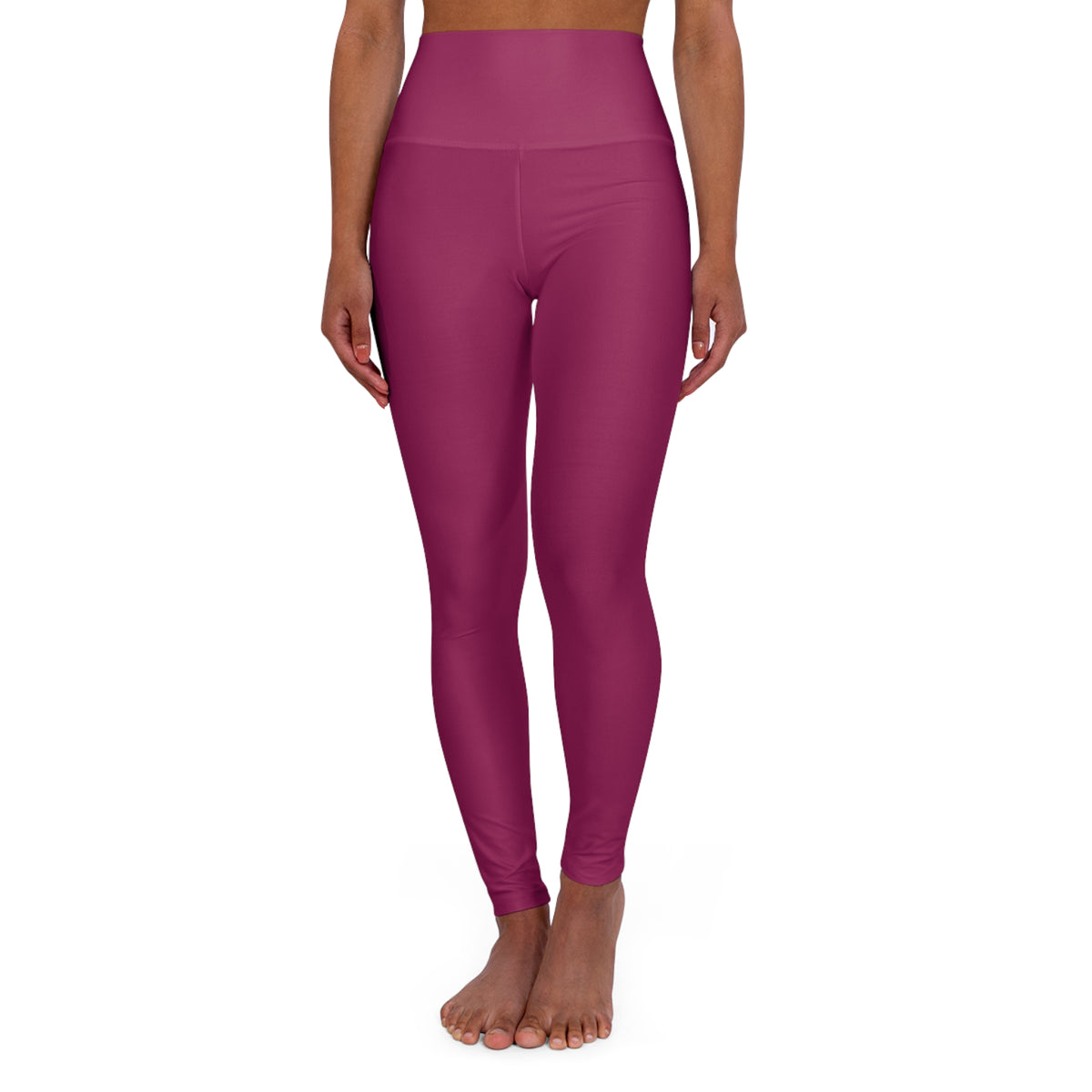 Berry Essential High-Waisted Yoga Leggings