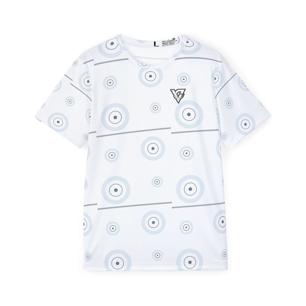 Training & Gym Arctic White Iron Plate Men's Sports Jersey