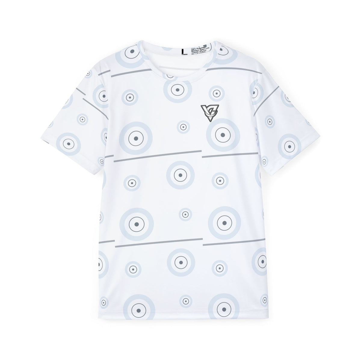 Training & Gym Arctic White Iron Plate Men's Sports Jersey