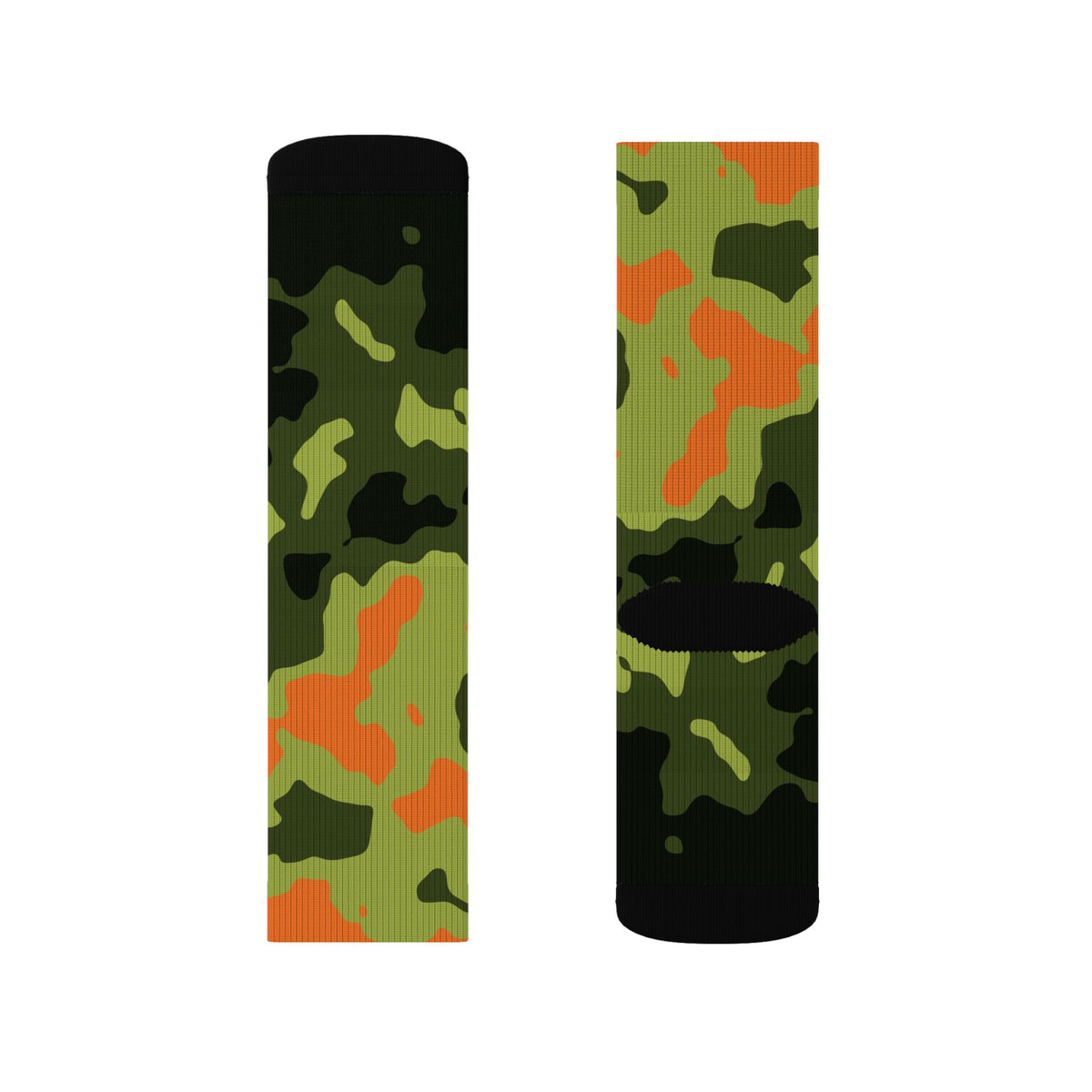 Moss Flame Magma Athletic Crew Socks