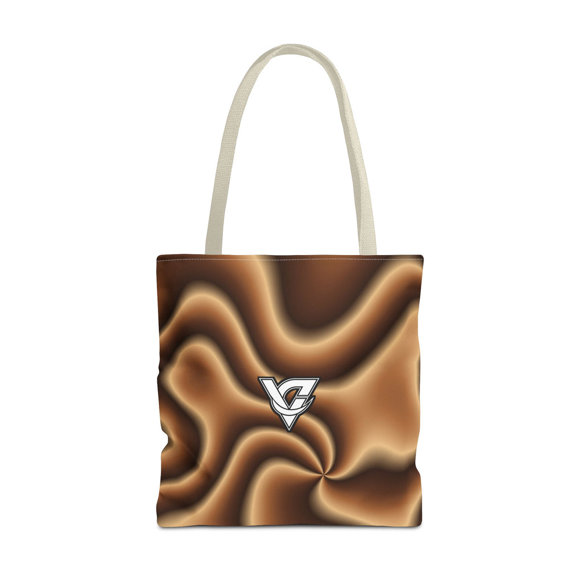 Chestnut Tie-Dye Tote Bag — All-Over Print Gym & Everyday Tote