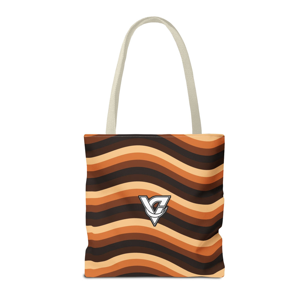 Copper Wave Tote Bag — All-Over Print Gym & Everyday Tote