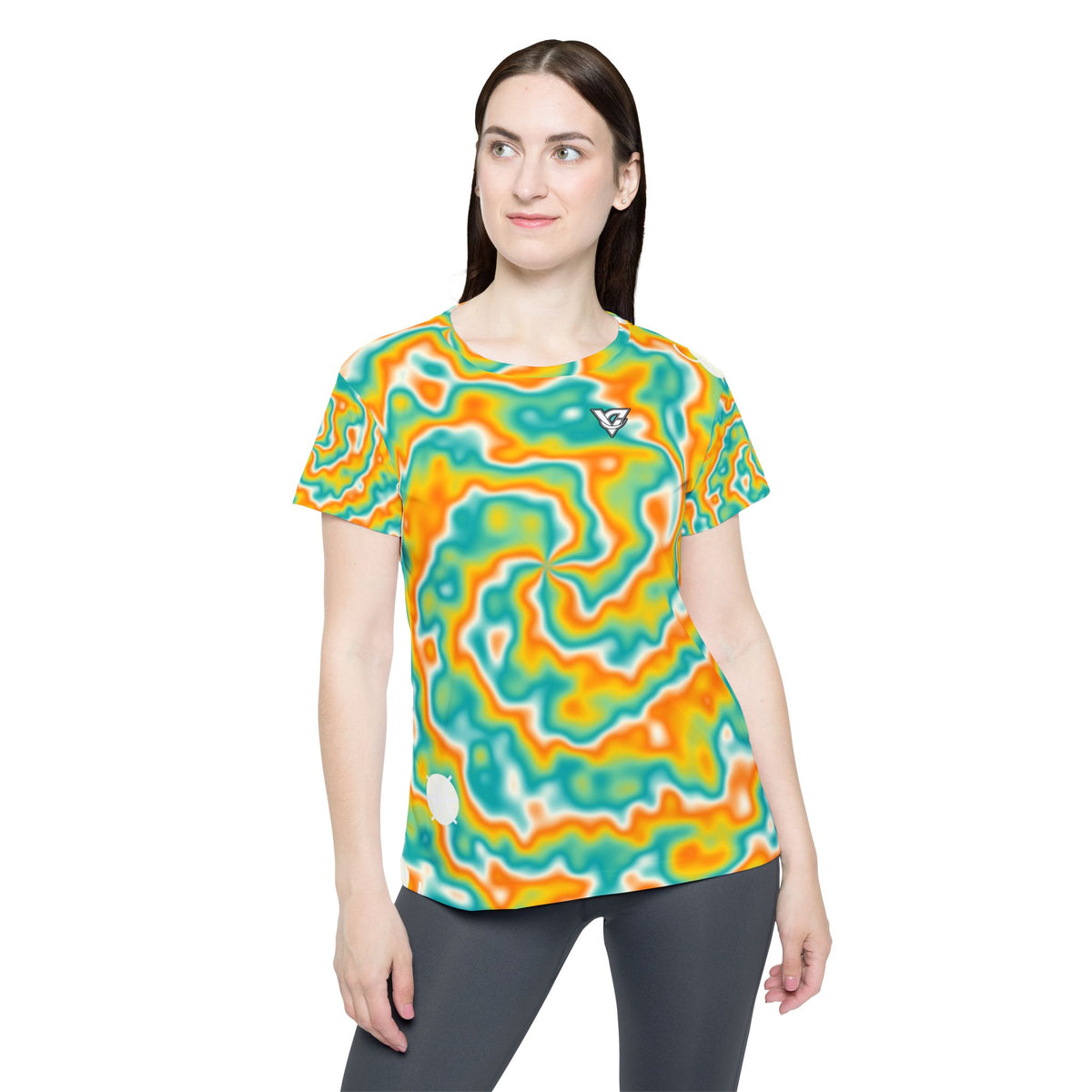 Basketball Citrus Pop Tie-Dye Spin Women's Sports Jersey