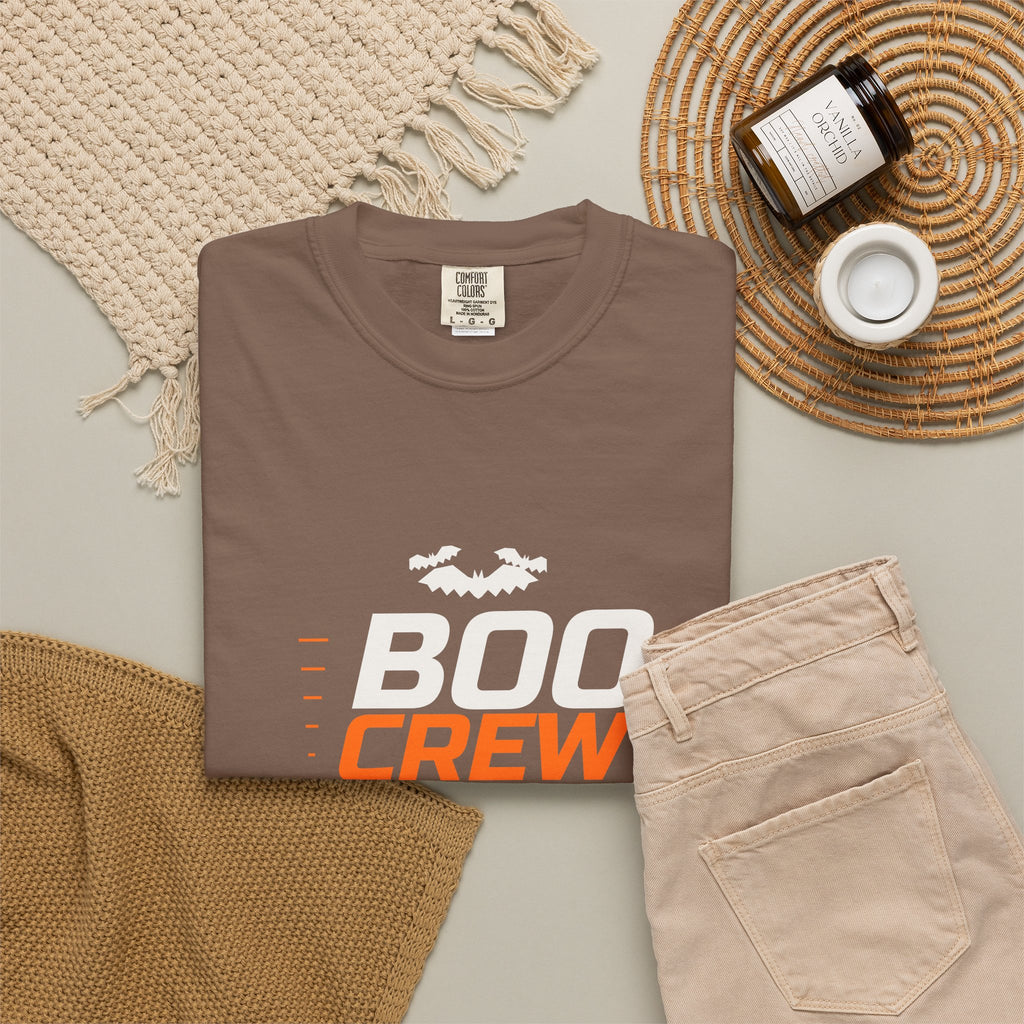 Boo Crew | Women's Halloween Garment-Dyed Graphic Tee