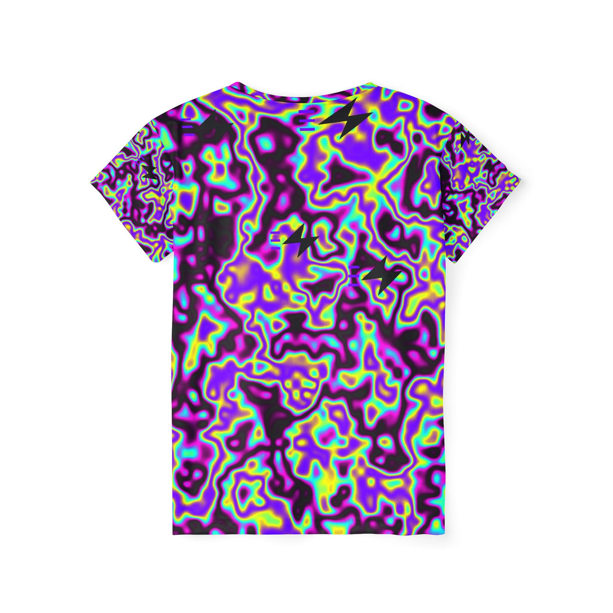 Running Midnight Neon Marble Flow Women's Sports Jersey