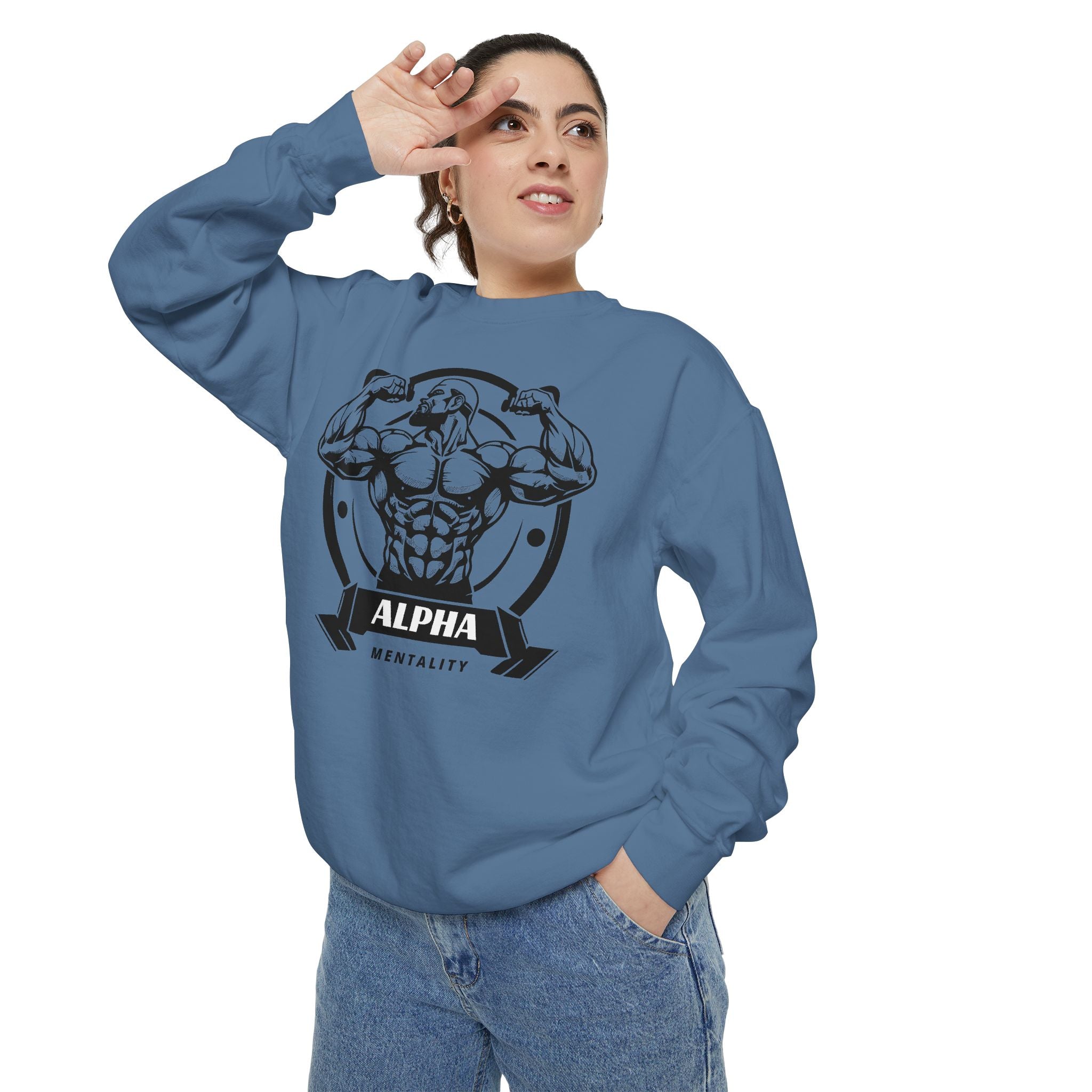 Alpha Mentality Sweatshirt | Muscular Gym Crewneck