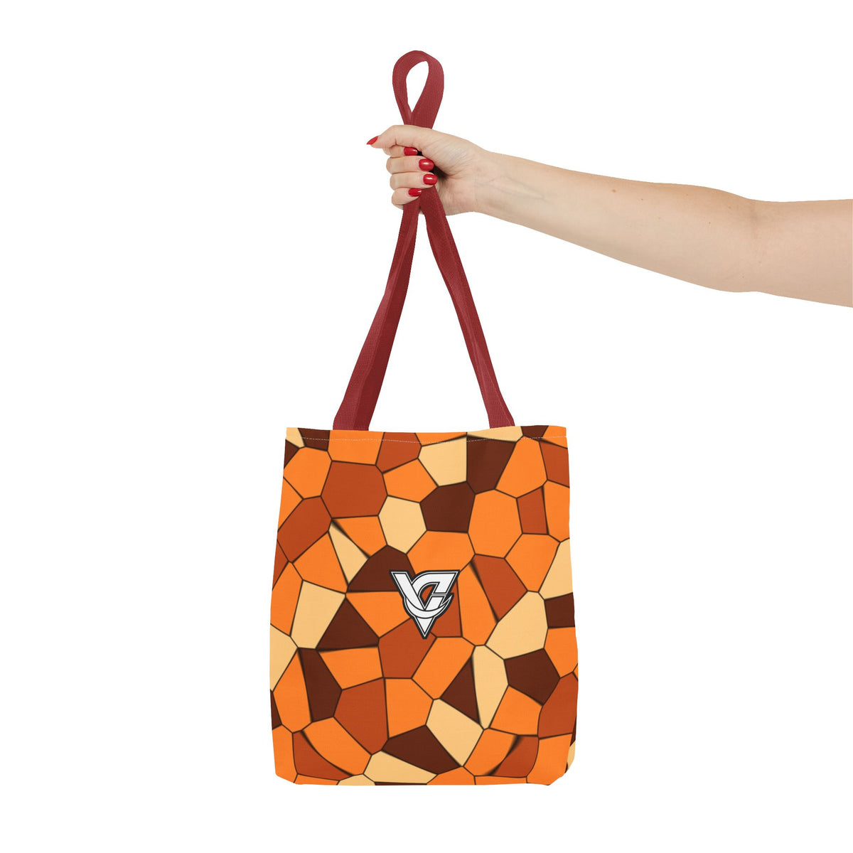 Pumpkin Mosaic Tote Bag — All-Over Print Gym & Everyday Tote