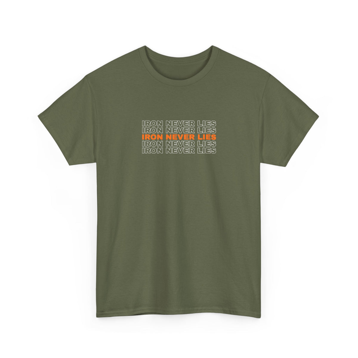 Iron Never Lies | Men's Graphic Gym T-Shirt