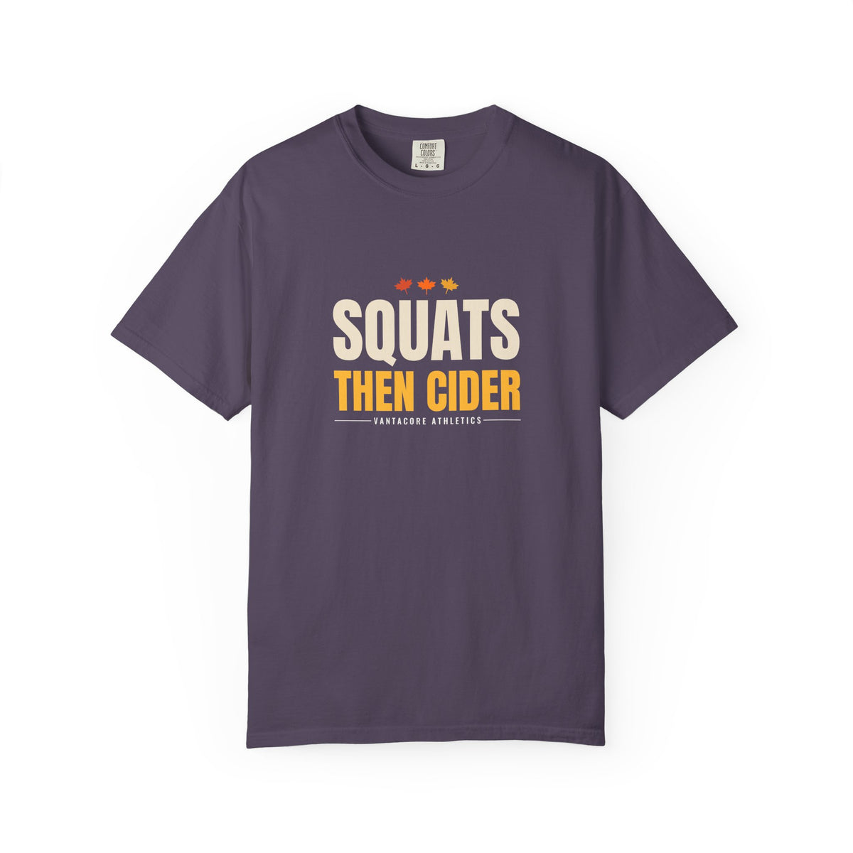 Squats Then Cider | Women's Garment-Dyed Graphic Tee