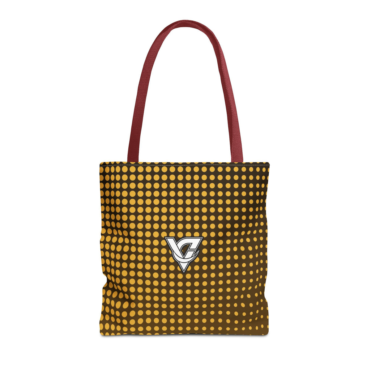 Harvest Gold Halftone Tote Bag — All-Over Print Gym & Everyday Tote