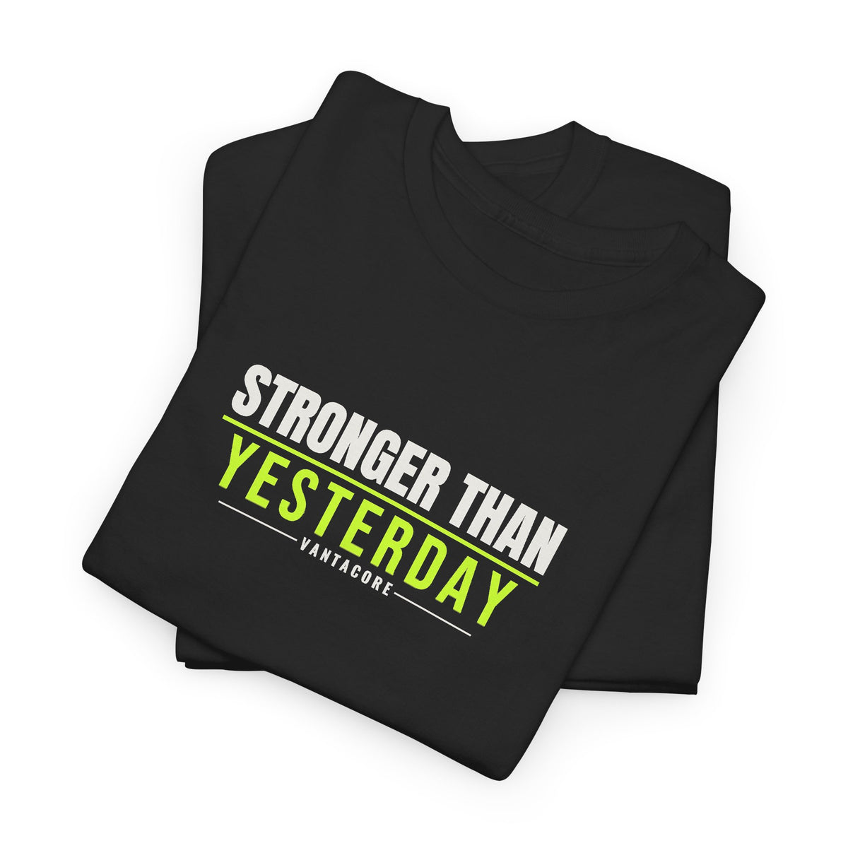 Stronger Than Yesterday | Men's Graphic Gym T-Shirt