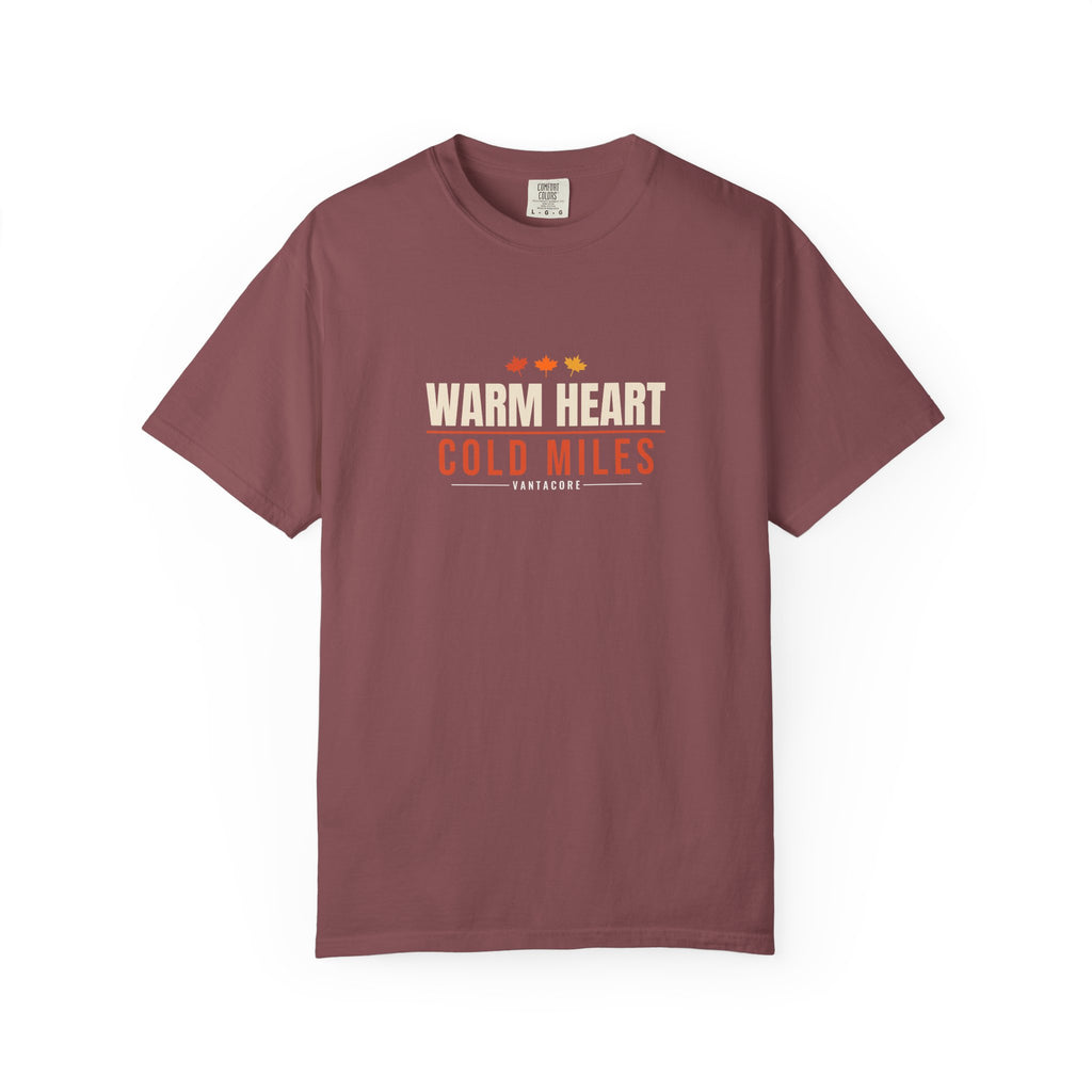 Warm Heart Cold Miles | Women's Garment-Dyed Graphic Tee