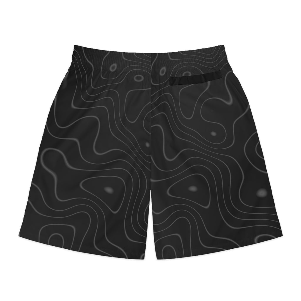 Men's Graphite Topo Performance Jogger Athletic Shorts with Pockets