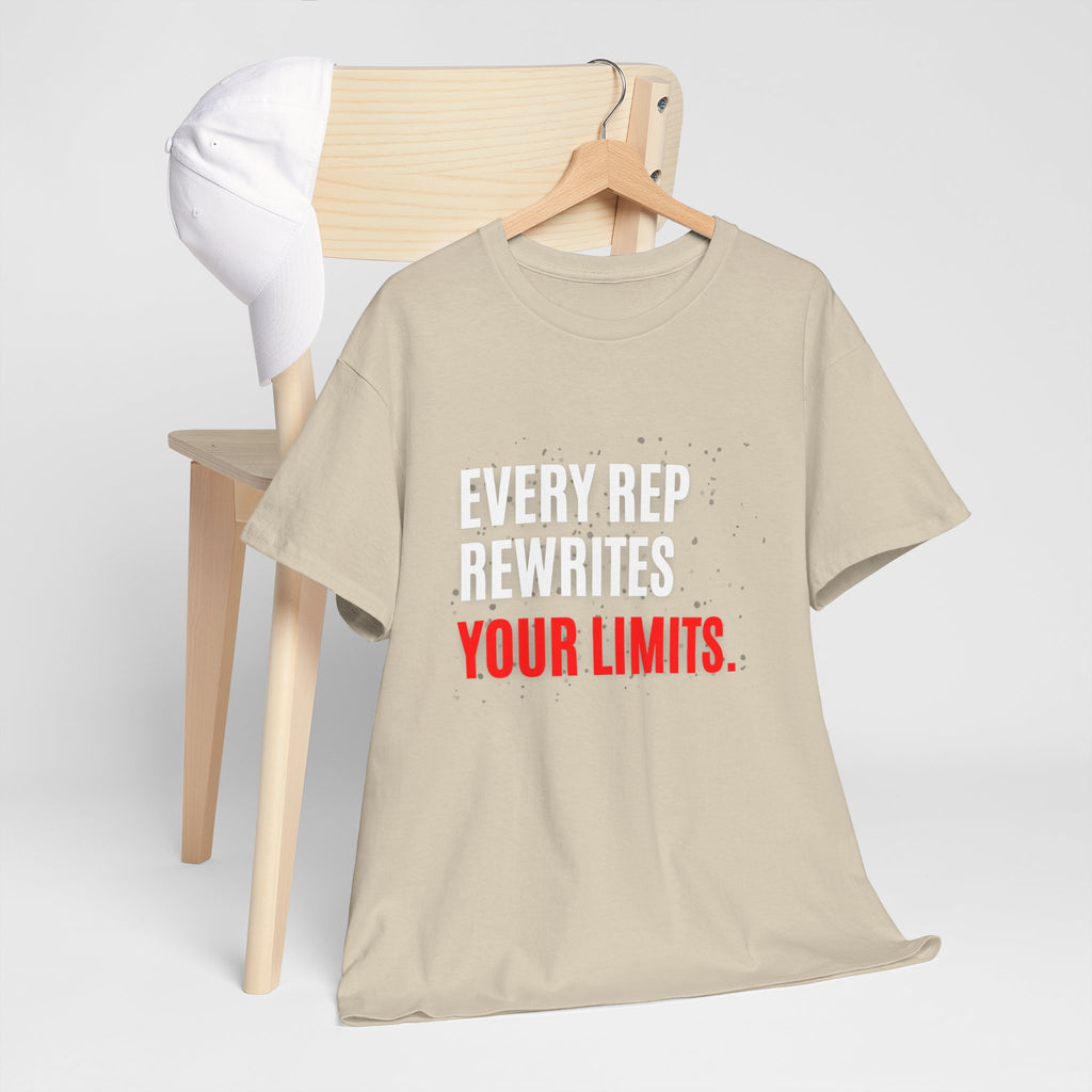 Every Rep Rewrites Your Limits | Motivational Gym T-Shirt