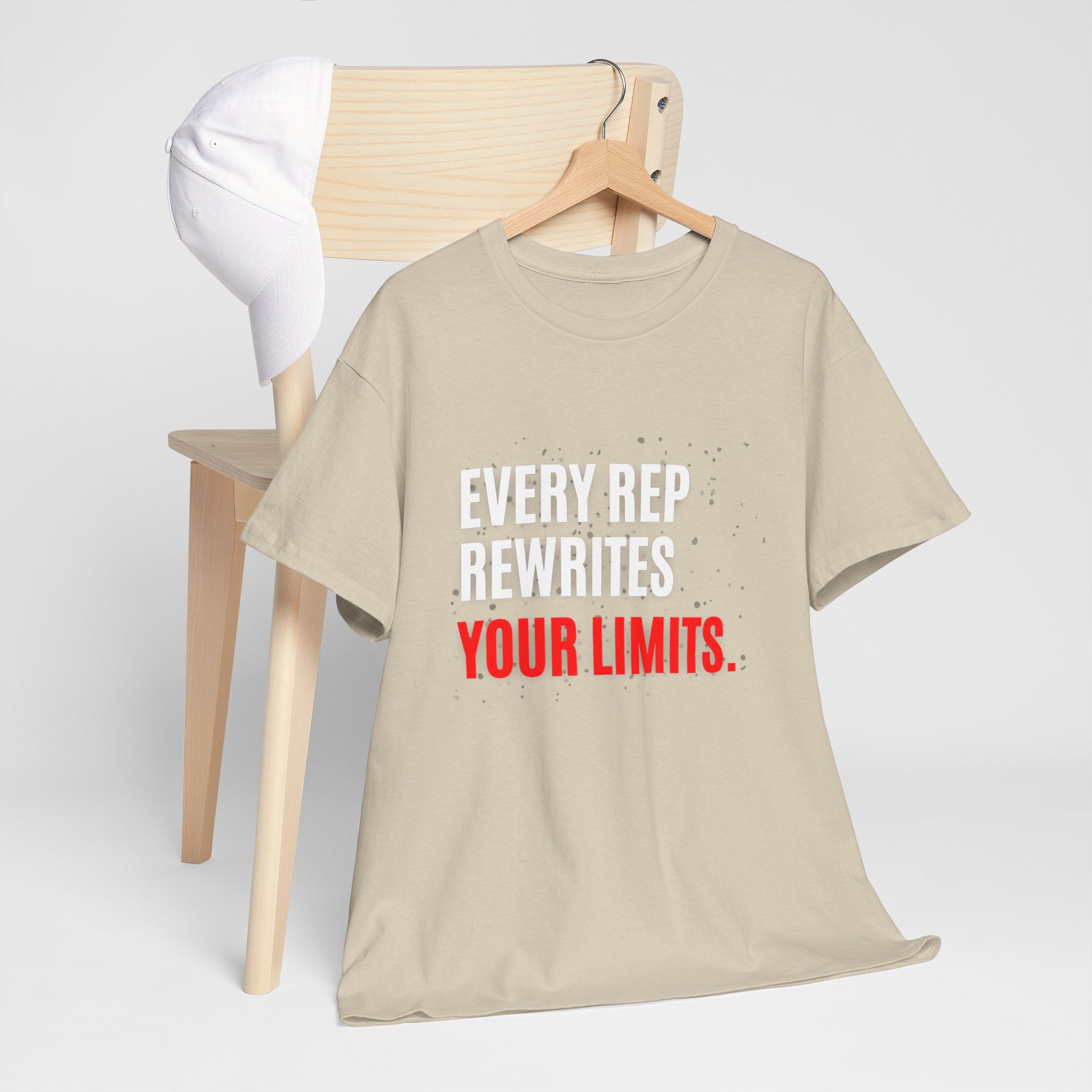 Every Rep Rewrites Your Limits | Motivational Gym T-Shirt