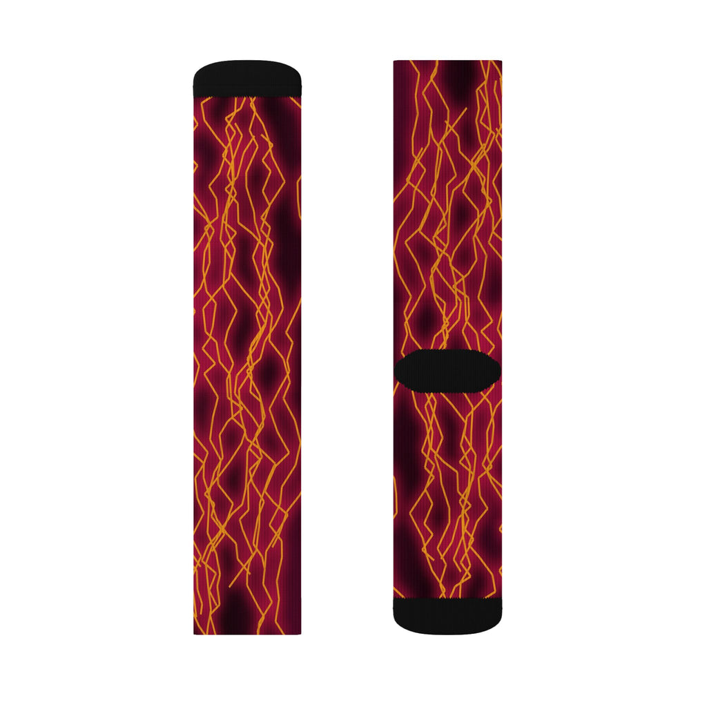 Infrared Lightning Athletic Crew Socks