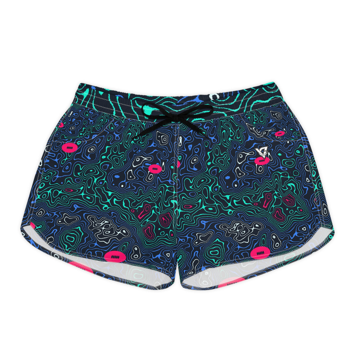 Football Arctic Neon Topo Trail Women's Athletic Shorts with Pockets