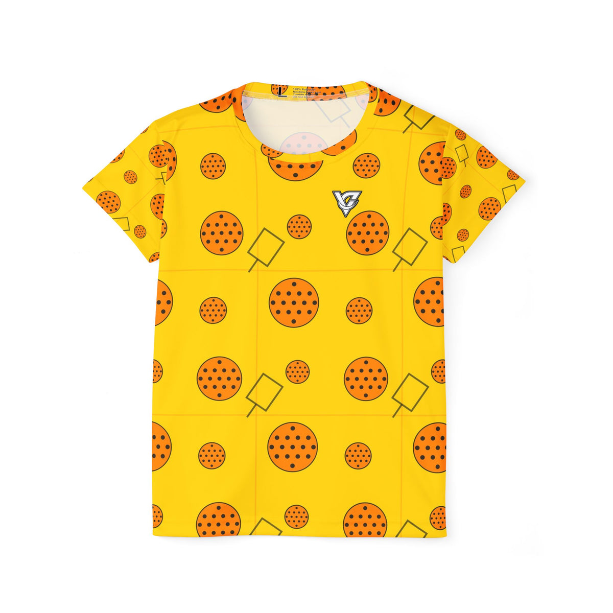 Pickleball Neon Citrus Dink Dot Women's Sports Jersey