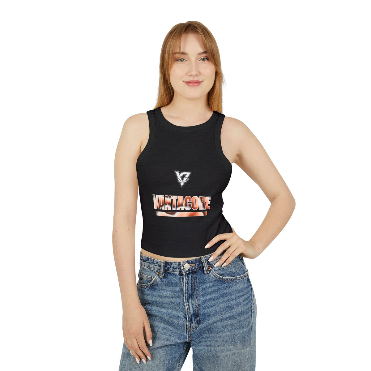 Peach Tie-Dye Women's Racerback Tank