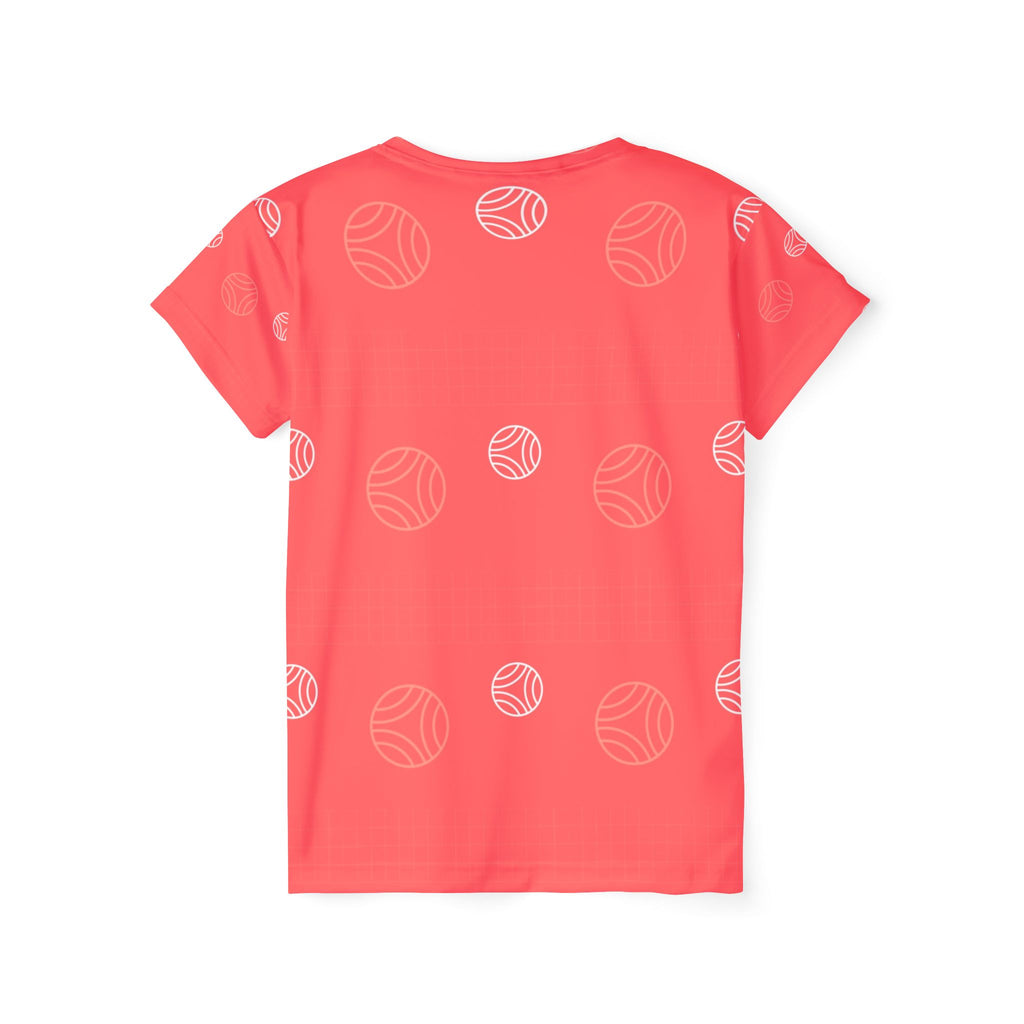 Volleyball Hot Coral Spike Panel Women's Sports Jersey