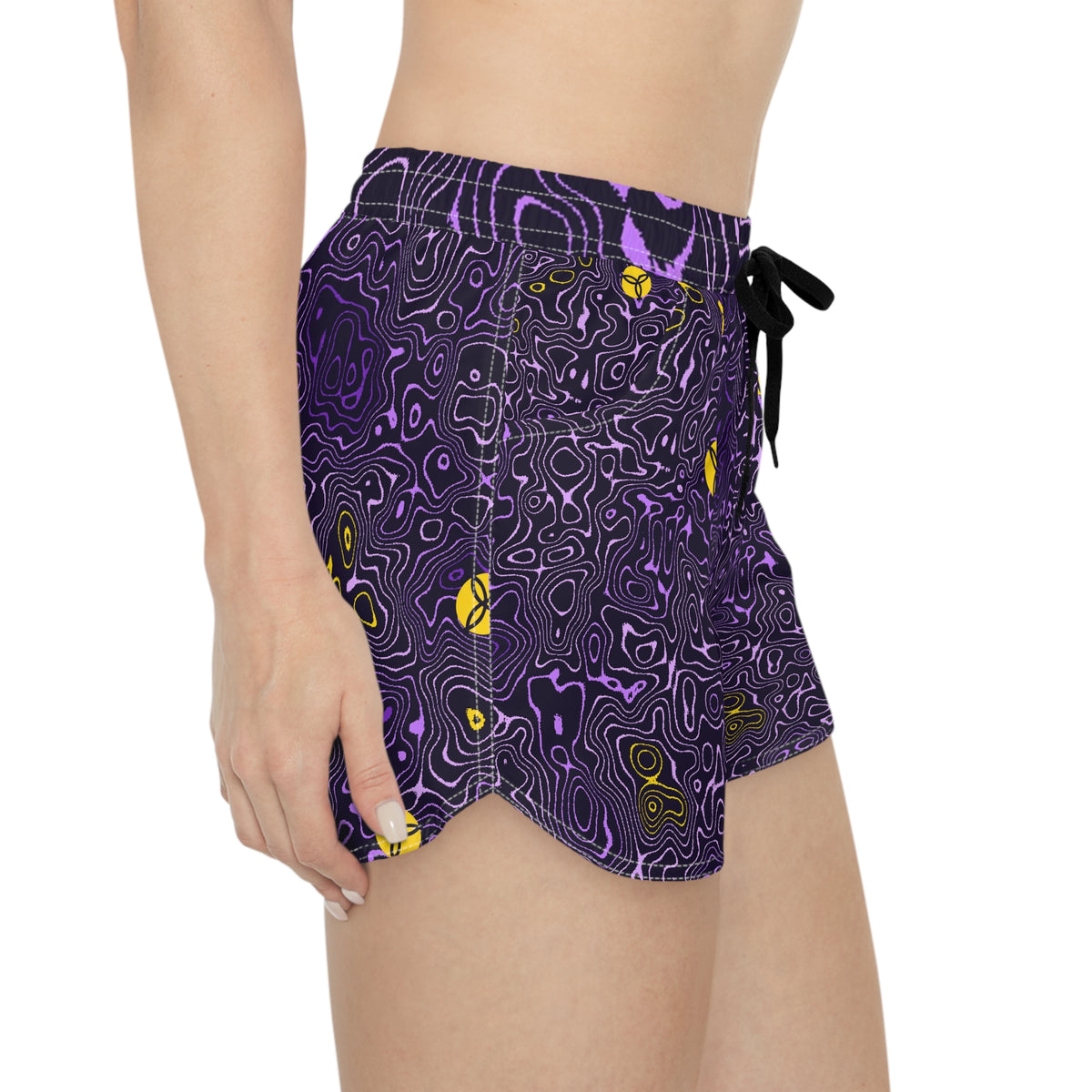 Volleyball Ultra Grape Topo Trail Women's Athletic Shorts with Pockets